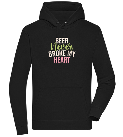 Never Broke My Heart Design - Premium unisex hoodie_BLACK_front