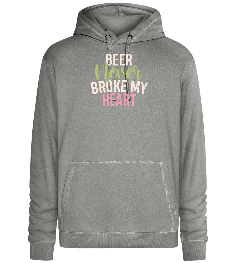 Never Broke My Heart Design - Premium unisex hoodie_ORION GREY II_front