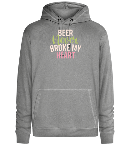 Never Broke My Heart Design - Premium unisex hoodie_ORION GREY II_front