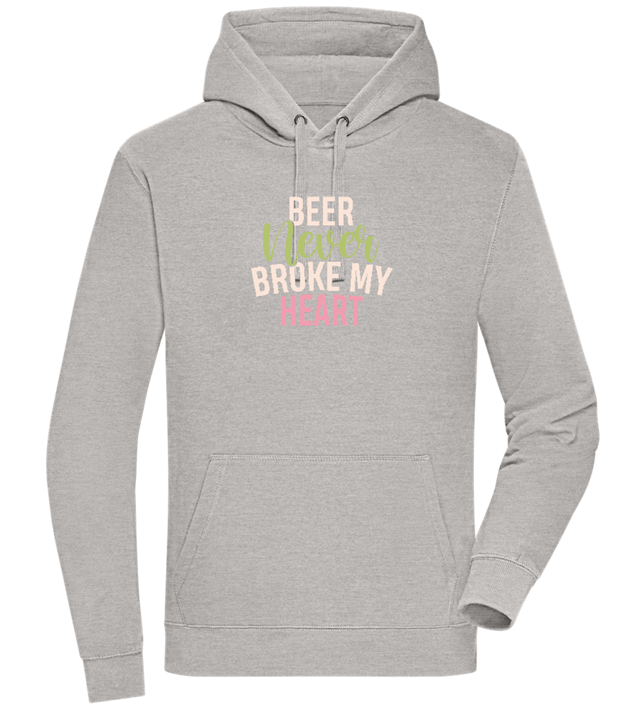 Never Broke My Heart Design - Premium unisex hoodie_ORION GREY II_front