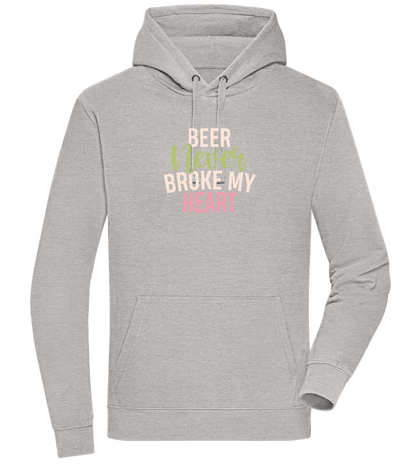 Never Broke My Heart Design - Premium unisex hoodie_ORION GREY II_front