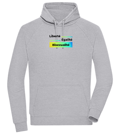 Liberté Égalité Bisexualité Design - Comfort unisex hoodie_ORION GREY II_front