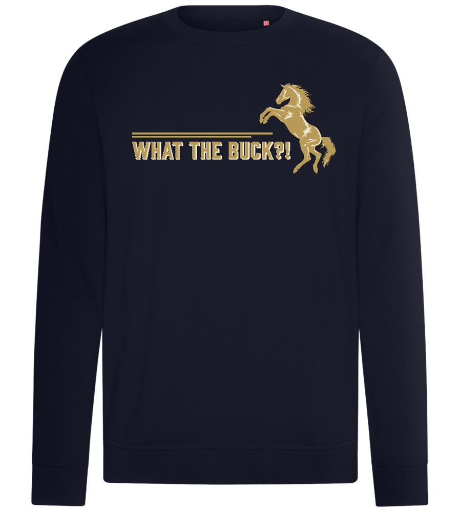 What The Buck Design - Comfort unisex sweater_FRENCH NAVY_front