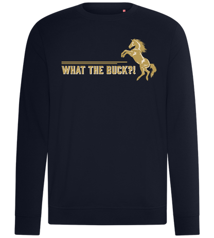 What The Buck Design - Comfort unisex sweater_FRENCH NAVY_front