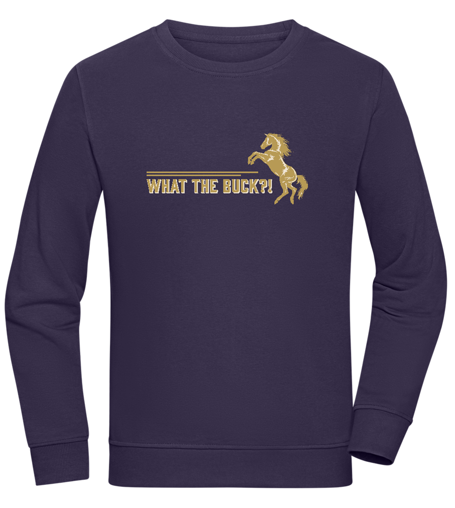 What The Buck Design - Comfort unisex sweater_FRENCH NAVY_front