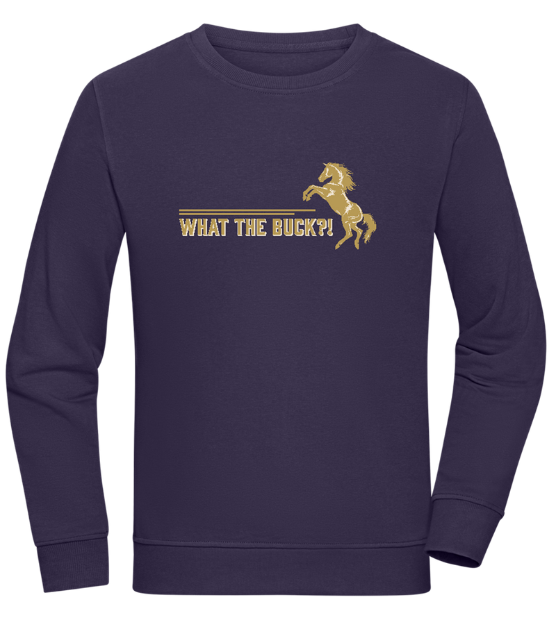 What The Buck Design - Comfort unisex sweater_FRENCH NAVY_front