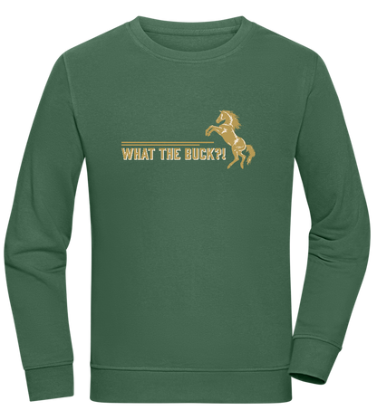 What The Buck Design - Comfort unisex sweater_GREEN BOTTLE_front