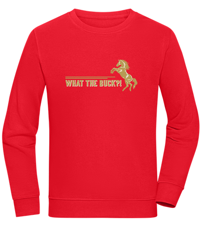 What The Buck Design - Comfort unisex sweater_RED_front