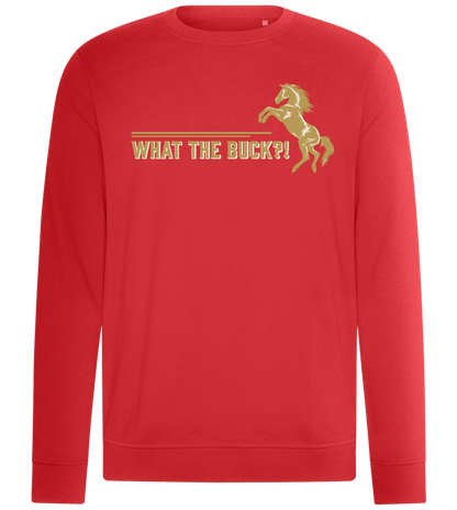 What The Buck Design - Comfort unisex sweater_RED_front