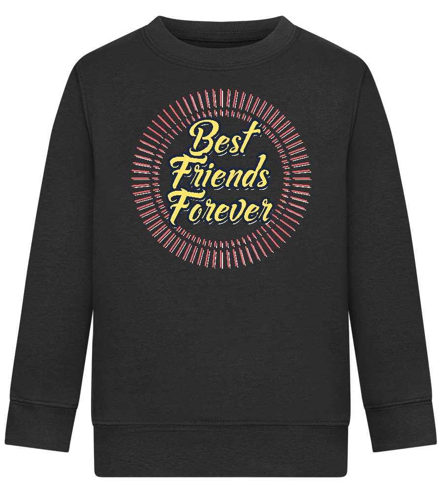 Best Friends Forever Design - Comfort Kids Sweater_BLACK_front