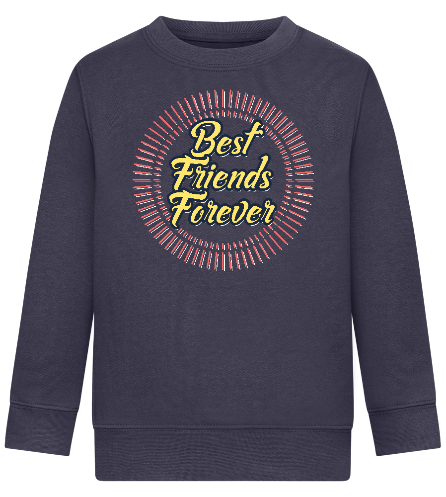 Best Friends Forever Design - Comfort Kids Sweater_FRENCH NAVY_front