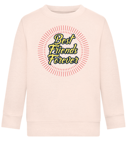 Best Friends Forever Design - Comfort Kids Sweater_LIGHT PEACH ROSE_front