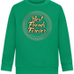 Best Friends Forever Design - Comfort Kids Sweater_MEADOW GREEN_front