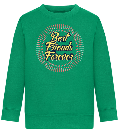 Best Friends Forever Design - Comfort Kids Sweater_MEADOW GREEN_front