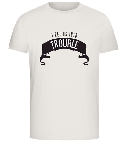 Into Trouble Design - Comfort Unisex T-Shirt_ECRU_front