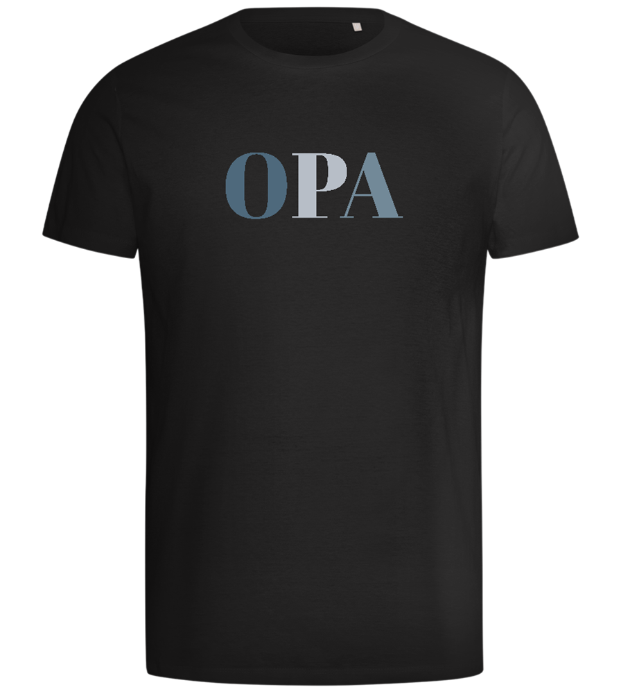 OPA Text Design - Comfort men's t-shirt_DEEP BLACK_front