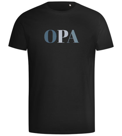 OPA Text Design - Comfort men's t-shirt_DEEP BLACK_front