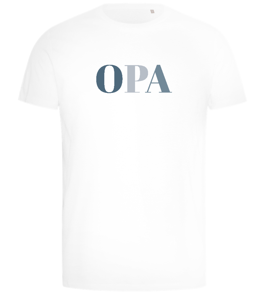 OPA Text Design - Comfort men's t-shirt_WHITE_front