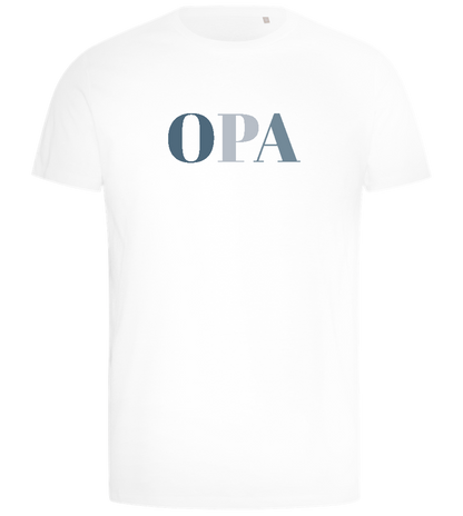 OPA Text Design - Comfort men's t-shirt_WHITE_front