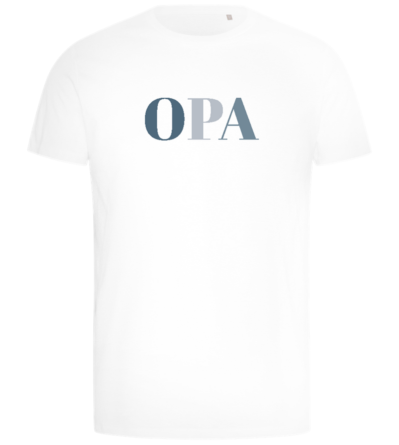 OPA Text Design - Comfort men's t-shirt_WHITE_front