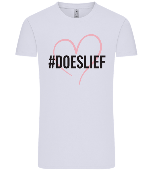 Doeslief Hartje Design - Comfort Unisex T-Shirt_LILAK_front