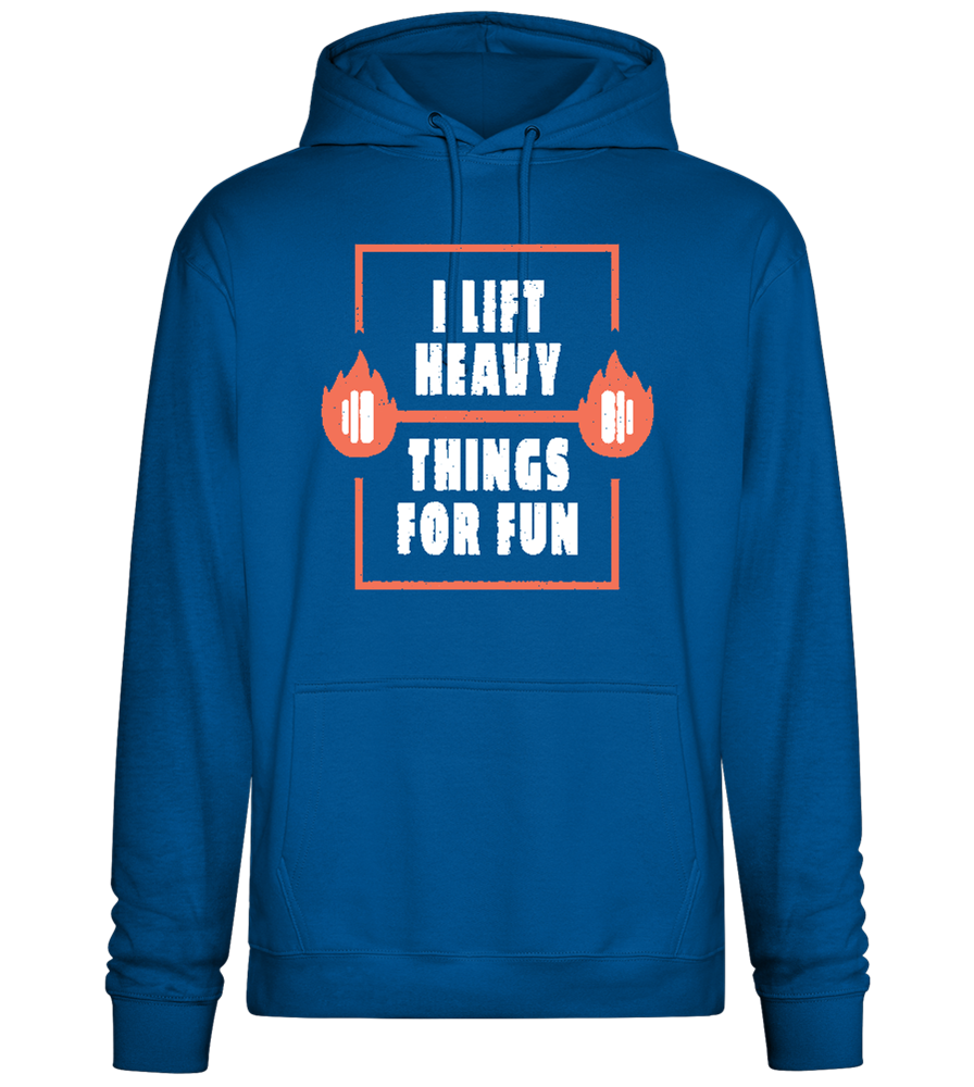 Lifting Heavy for Fun Design - Premium Essential Unisex Hoodie_ROYAL_front