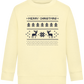 8-Bit Christmas Design - Comfort Kids Sweater_AMARELO CLARO_front