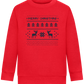 8-Bit Christmas Design - Comfort Kids Sweater_BRIGHT RED_front