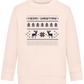 8-Bit Christmas Design - Comfort Kids Sweater_LIGHT PEACH ROSE_front