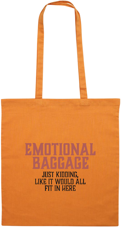 Emotional Baggage Design - Premium colored cotton tote bag_ORANGE_front