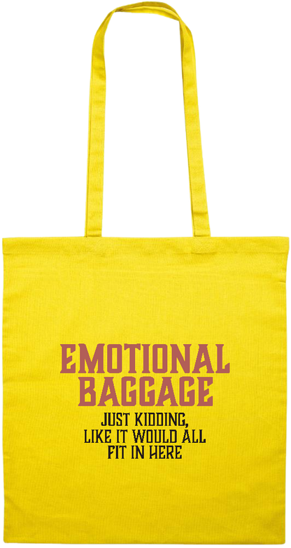 Emotional Baggage Design - Premium colored cotton tote bag_YELLOW_front