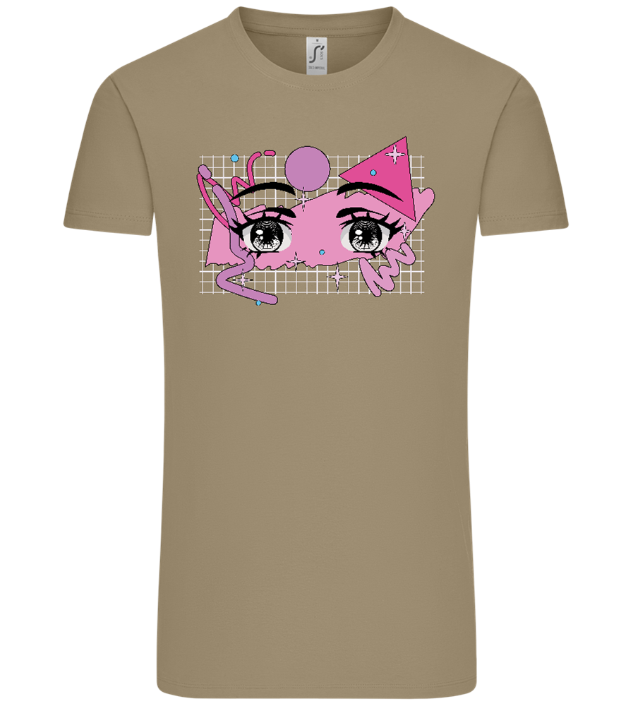 Fancy Eyes Design - Comfort Unisex T-Shirt_KHAKI_front