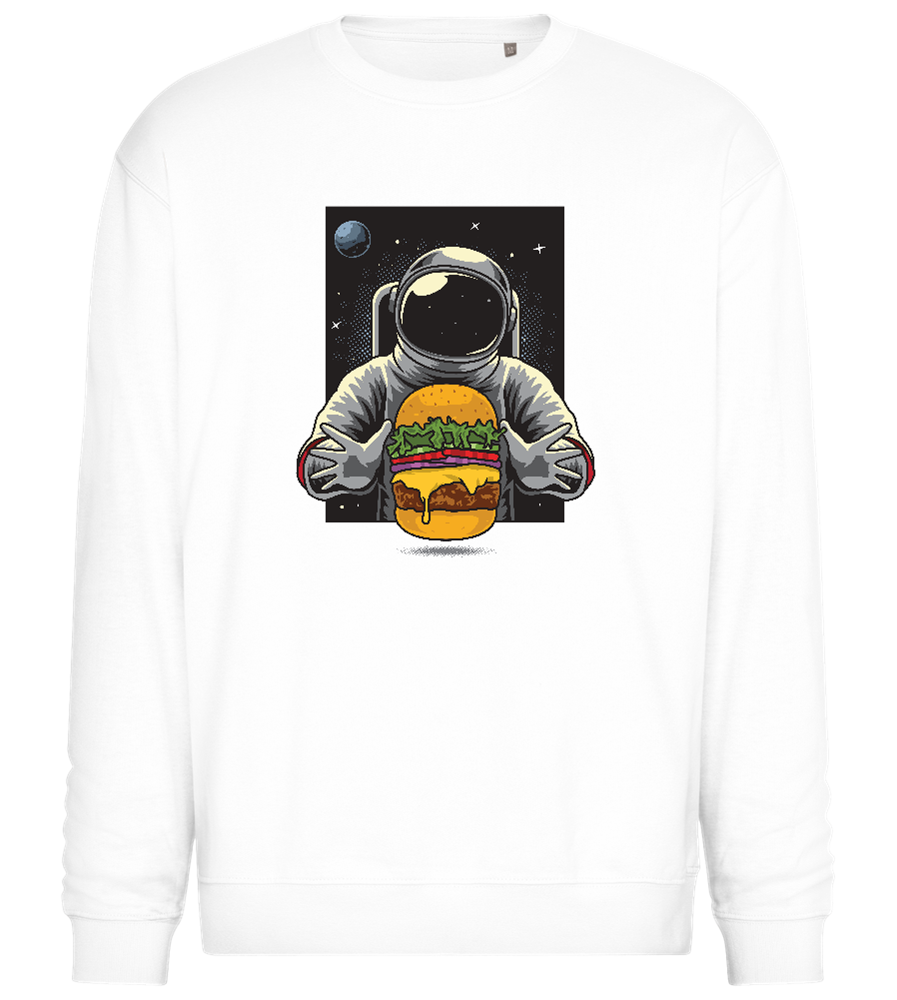 Astroburger Design - Comfort Essential Unisex Sweater_WHITE_front