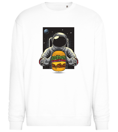 Astroburger Design - Comfort Essential Unisex Sweater_WHITE_front