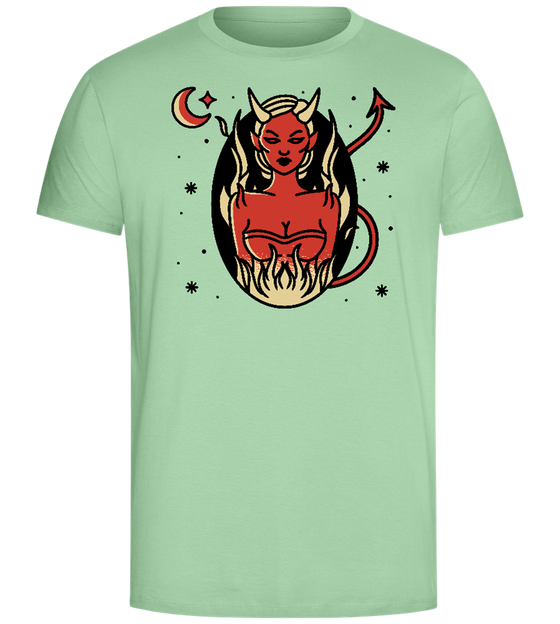 Hotter than Hell Design - Comfort Unisex T-Shirt_ICE GREEN_front
