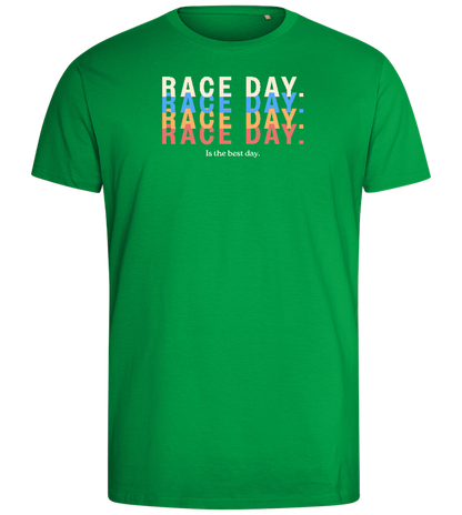 Best Day of the Week Design - Comfort men's fitted t-shirt_MEADOW GREEN_front