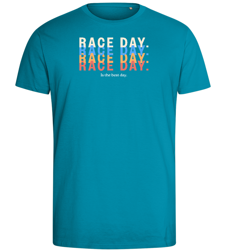 Best Day of the Week Design - Comfort men's fitted t-shirt_TURQUOISE_front