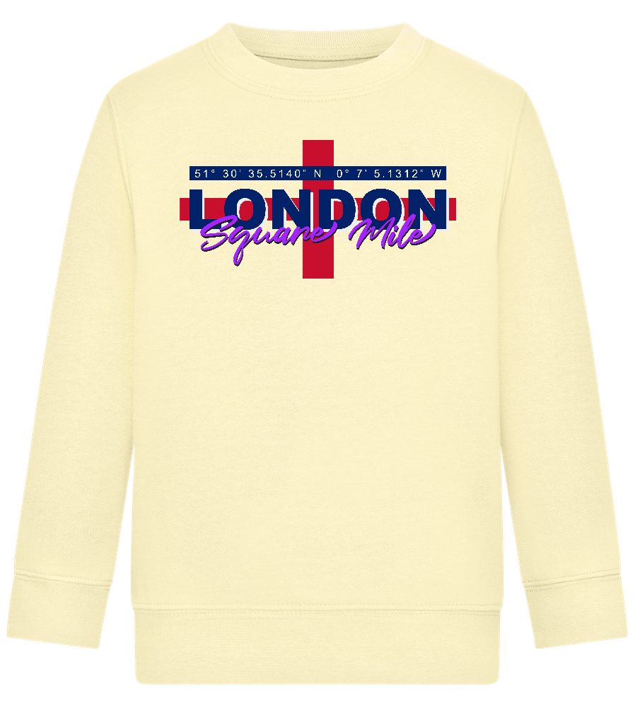 Square Mile Design - Comfort Kids Sweater_AMARELO CLARO_front