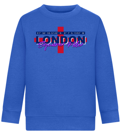 Square Mile Design - Comfort Kids Sweater_ROYAL_front