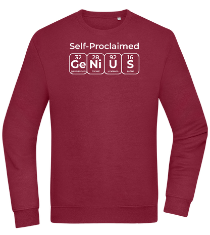 Genius Periodic Table Design - Comfort Essential Unisex Sweater_BORDEAUX_front