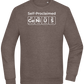 Genius Periodic Table Design - Comfort Essential Unisex Sweater_CHARCOAL CHIN_front