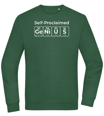 Genius Periodic Table Design - Comfort Essential Unisex Sweater_GREEN BOTTLE_front