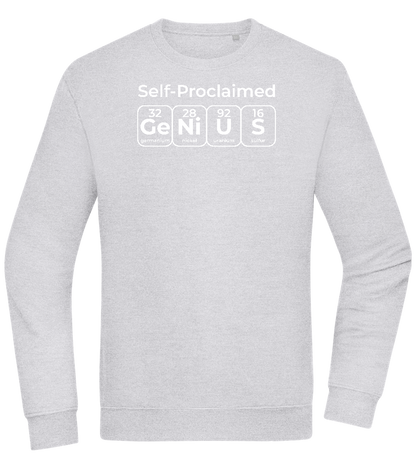 Genius Periodic Table Design - Comfort Essential Unisex Sweater_ORION GREY II_front