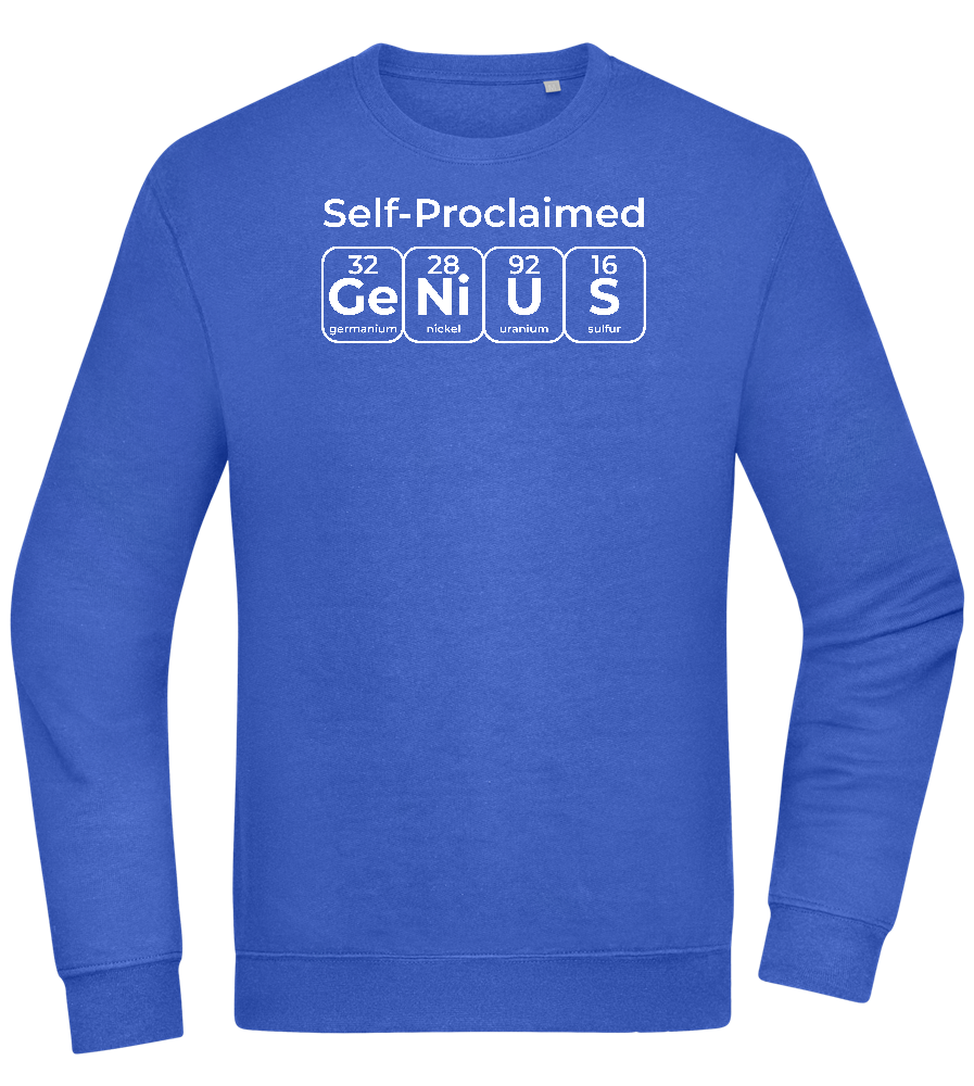 Genius Periodic Table Design - Comfort Essential Unisex Sweater_ROYAL_front