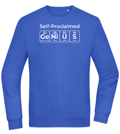 Genius Periodic Table Design - Comfort Essential Unisex Sweater_ROYAL_front