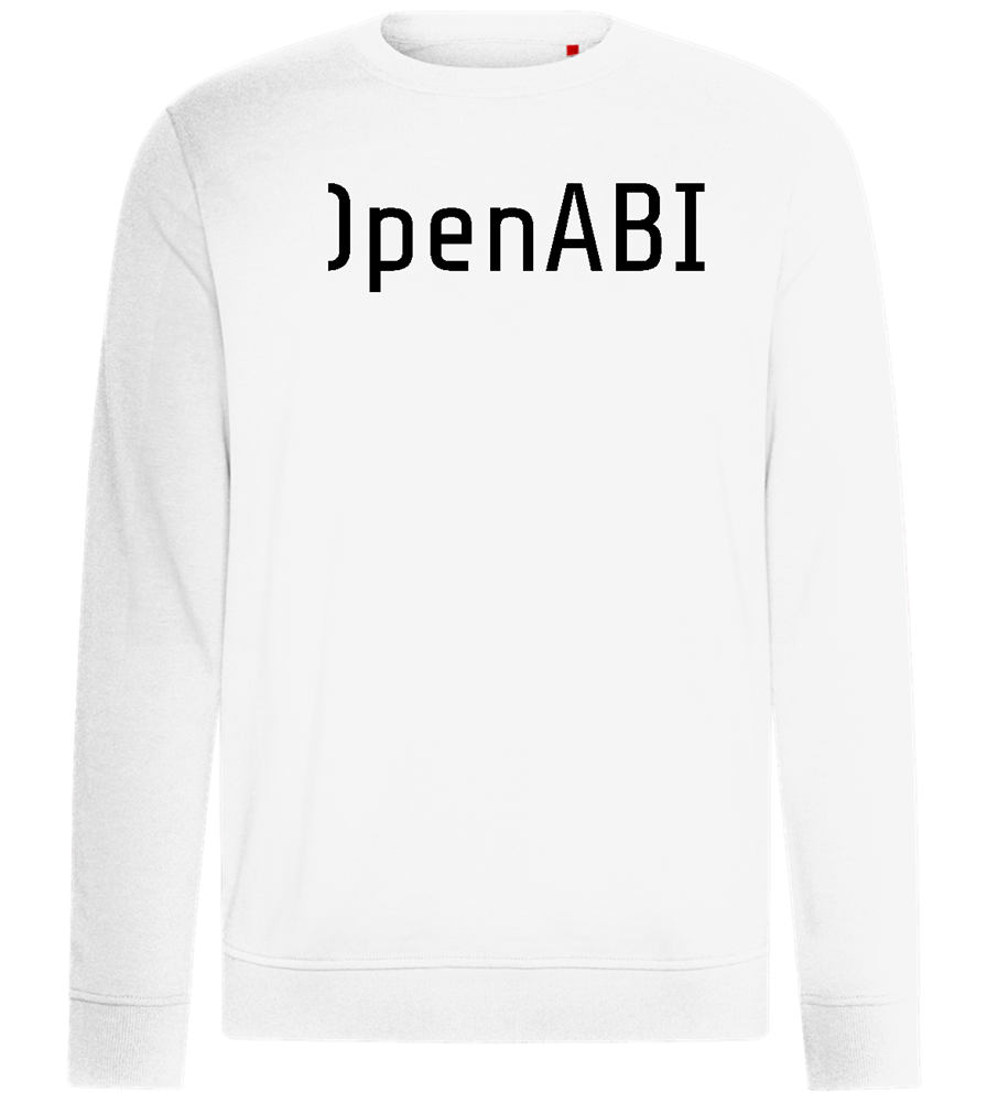 OpenABI Design - Comfort unisex sweater_WHITE_front