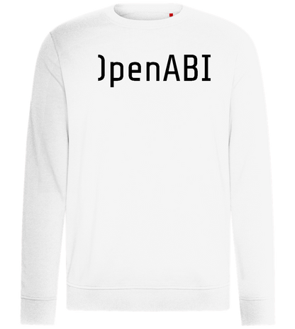 OpenABI Design - Comfort unisex sweater_WHITE_front