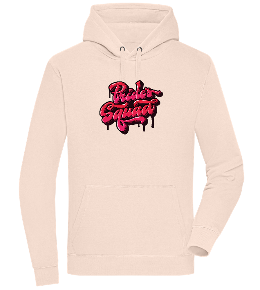 The Bride's Squad Design - Premium unisex hoodie_LIGHT PEACH ROSE_front