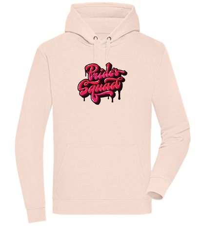 The Bride's Squad Design - Premium unisex hoodie_LIGHT PEACH ROSE_front