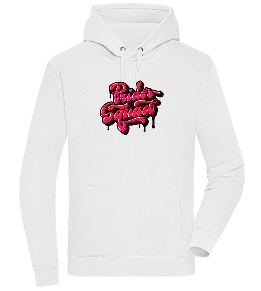 The Bride's Squad Design - Premium unisex hoodie_WHITE_front